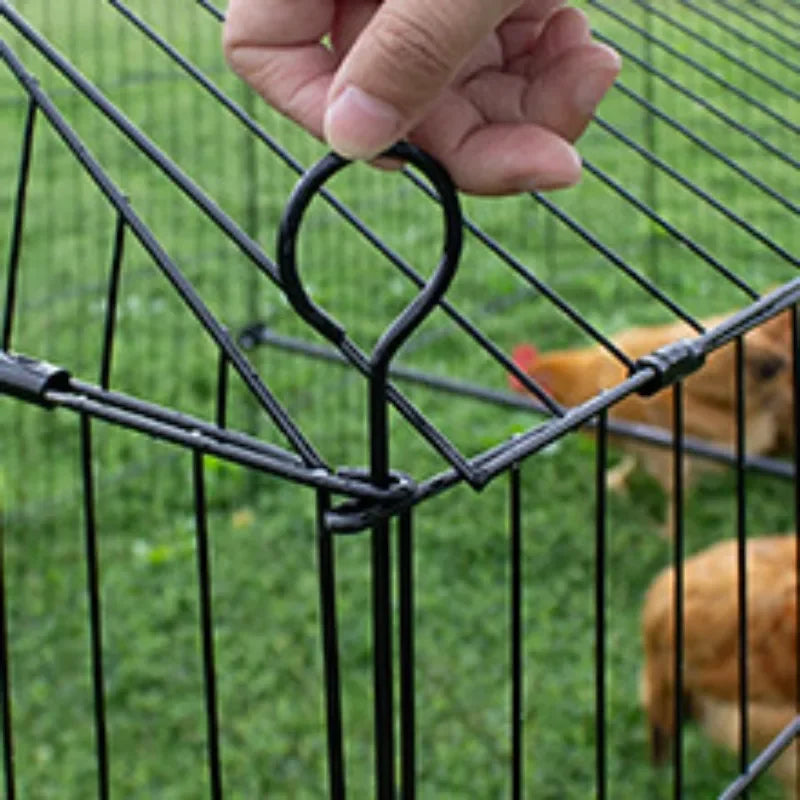 Foldable and Detachable Outdoor Poultry Cages Multifunctional Farm Animal Supplies Large Chicken Coop Walk-in Poultry Run