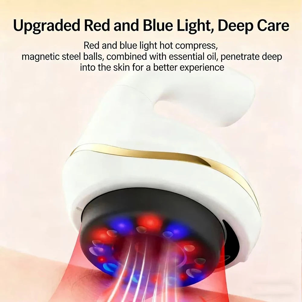 Electric Massage Meridian Brush, Universal Body Mud Scraping, Cupping Scraper, Abdominal and Back Massager, for Home Use