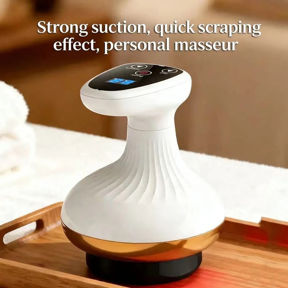 Electric Massage Meridian Brush, Universal Body Mud Scraping, Cupping Scraper, Abdominal and Back Massager, for Home Use