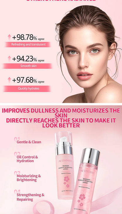 Moisturizing10pieces skin care set, hydrating, moisturizing,brightening and tender skin,whitening and moisturizing essence