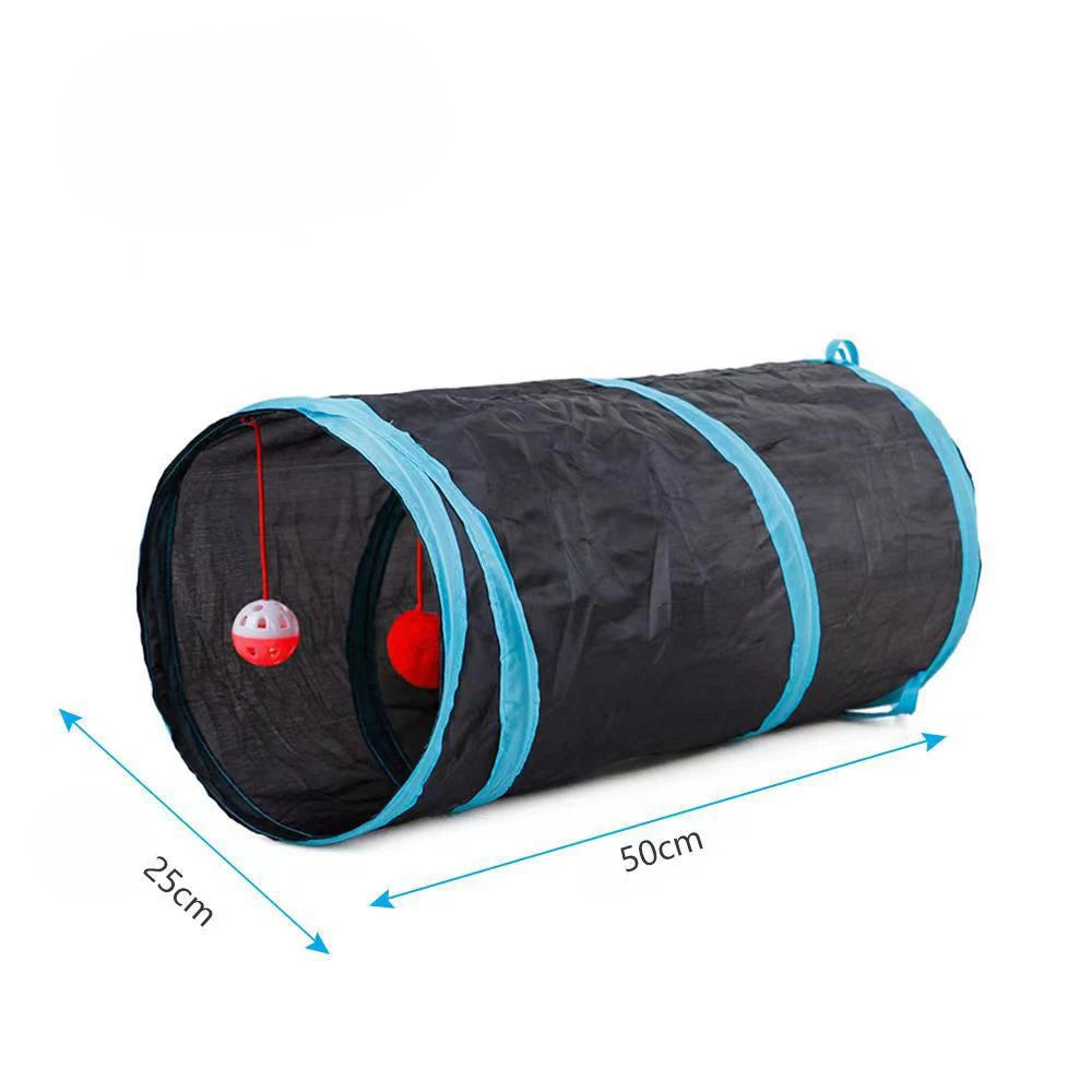 Cat Tunnel Pet Tube Collapsible Play Toy Indoor Outdoor Kitty Puppy Toys for Puzzle Exercising Hiding Training Dureve