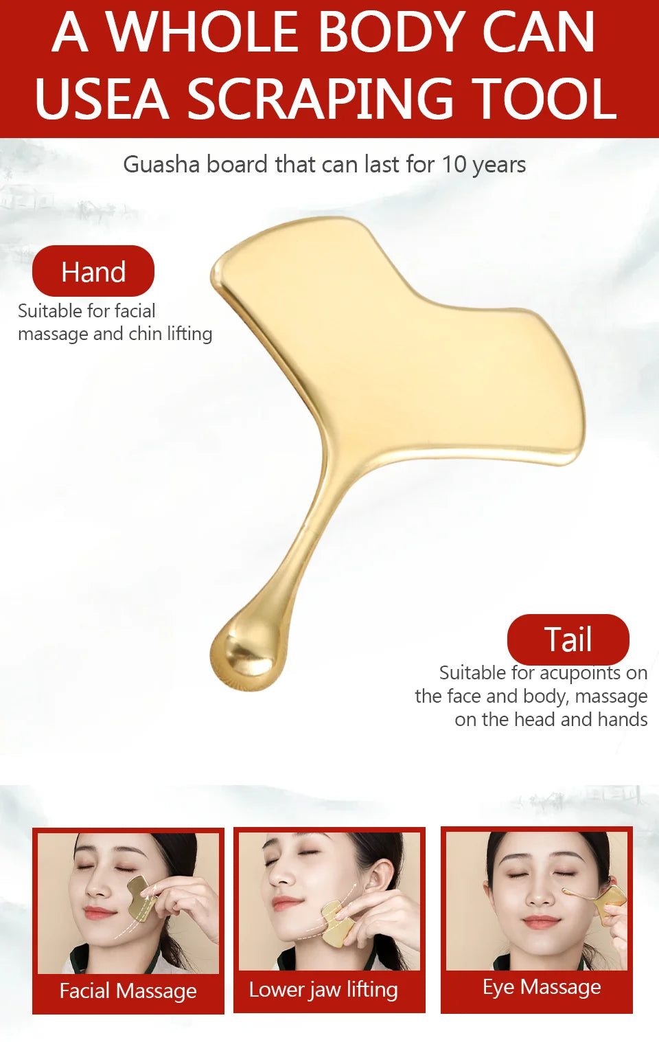 Beauty Health Facial Ma GuaSha Scraping Eye massage device Massage Tools Anti Wrinkle Skin Tighten Physical therapy Massage Tool