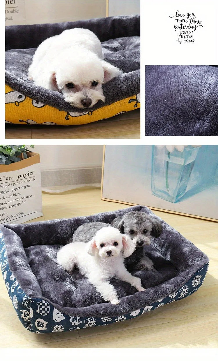 Pet Dog Bed Sofa Mats Winter Pet Products Coussin Chien Accessories Dogs Basket Supplies For Large Medium Small House Cat Bed Dureve