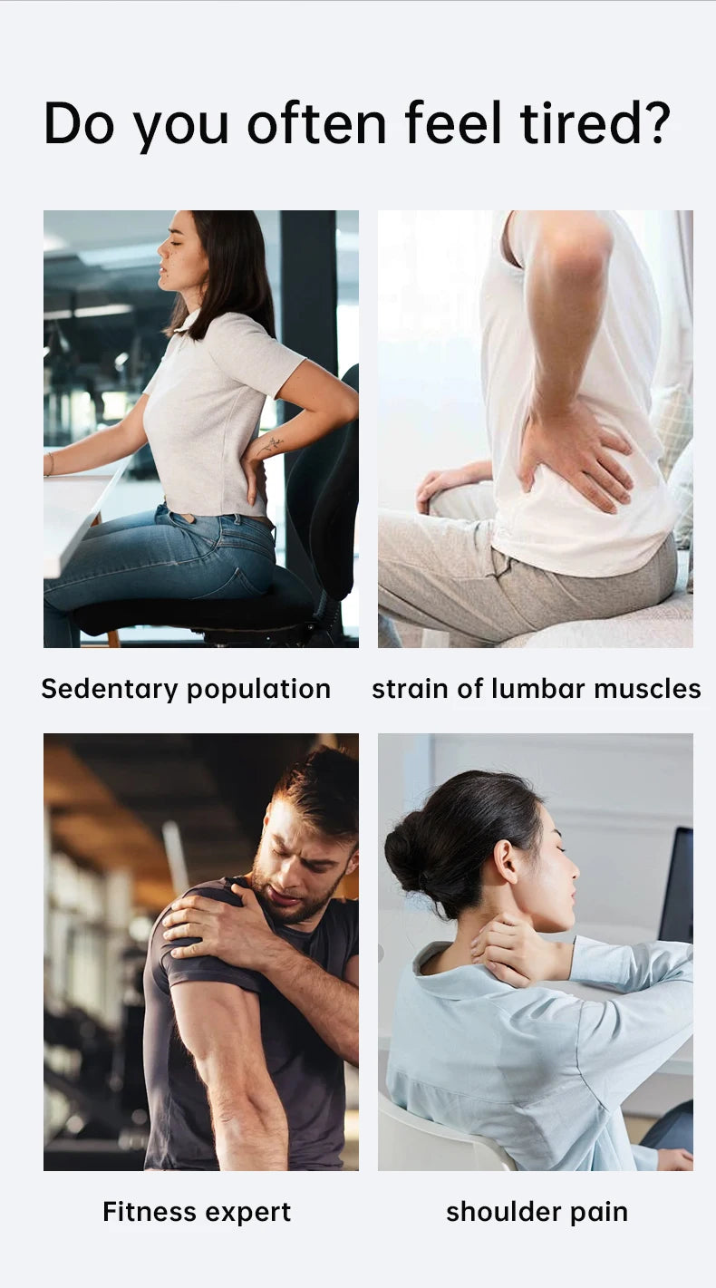 EMS Electric Fascia Scraper Micro Current Compression Muscle Vibration Relaxation Massager Body Lifting Scraper Massage Knife
