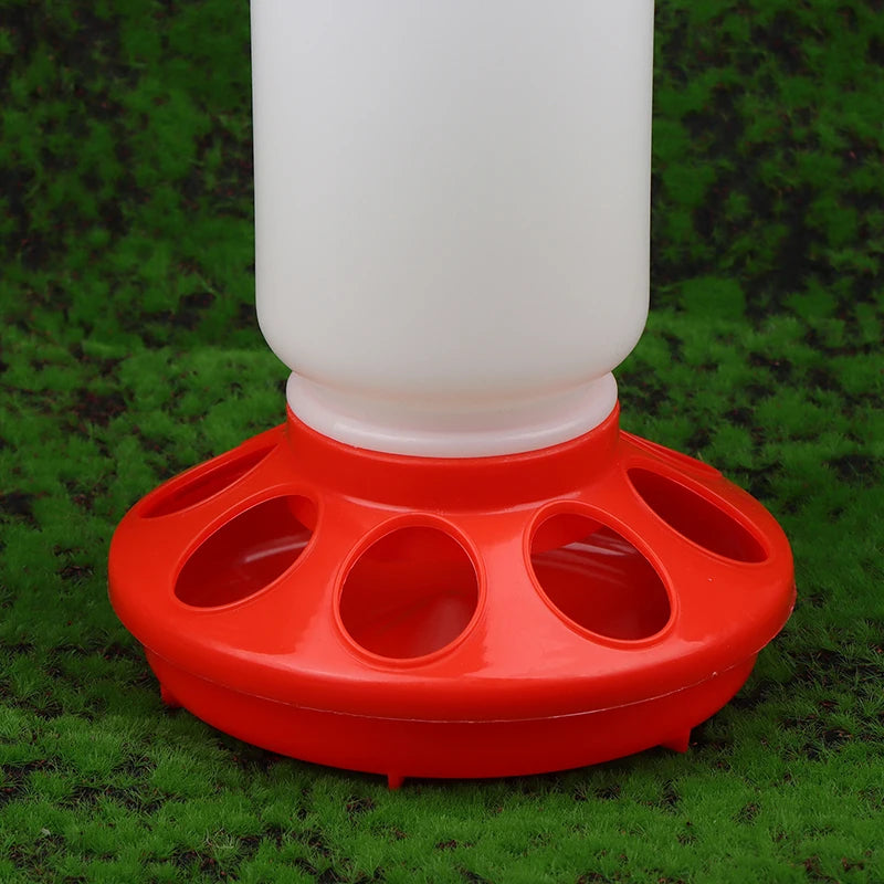 [F] Poultry Thickened Feeder And Drinker Water Food Dispenser Automatic Chicken Birds Chick Waterer Feeding Bucket Container