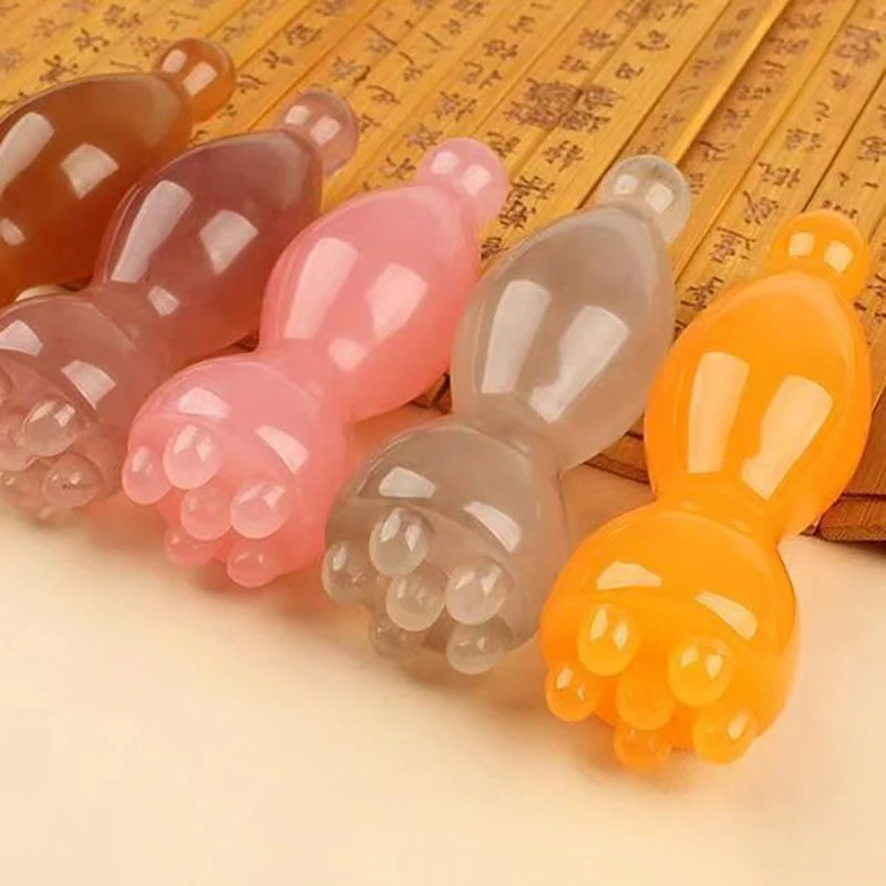 Smooth Face Massage Tools Resin Gua Sha Face Skin Care Massage Sticks Lotus Seedpod Shape Massager Facial Physiotherapy Tool