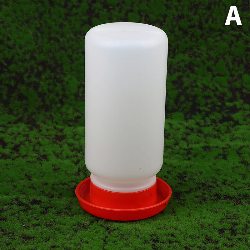 [F] Poultry Thickened Feeder And Drinker Water Food Dispenser Automatic Chicken Birds Chick Waterer Feeding Bucket Container