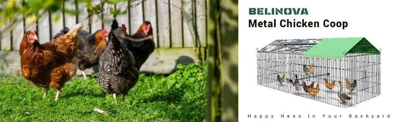 Foldable and Detachable Outdoor Poultry Cages Multifunctional Farm Animal Supplies Large Chicken Coop Walk-in Poultry Run