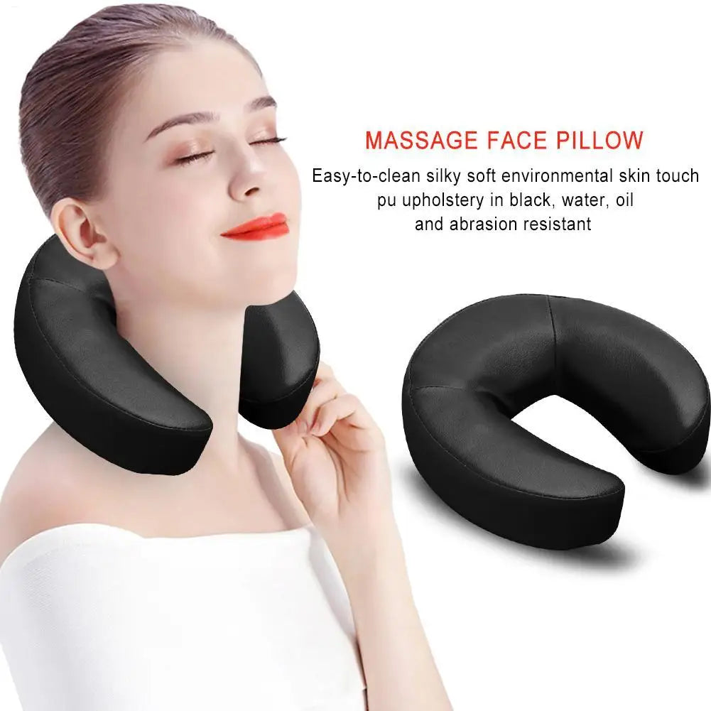 Face Pillow Memory Foam Neck Pillow U Shape Pillow Massage Universal Headrest Face Cushion Soft Cervical Orthopedic Pillow